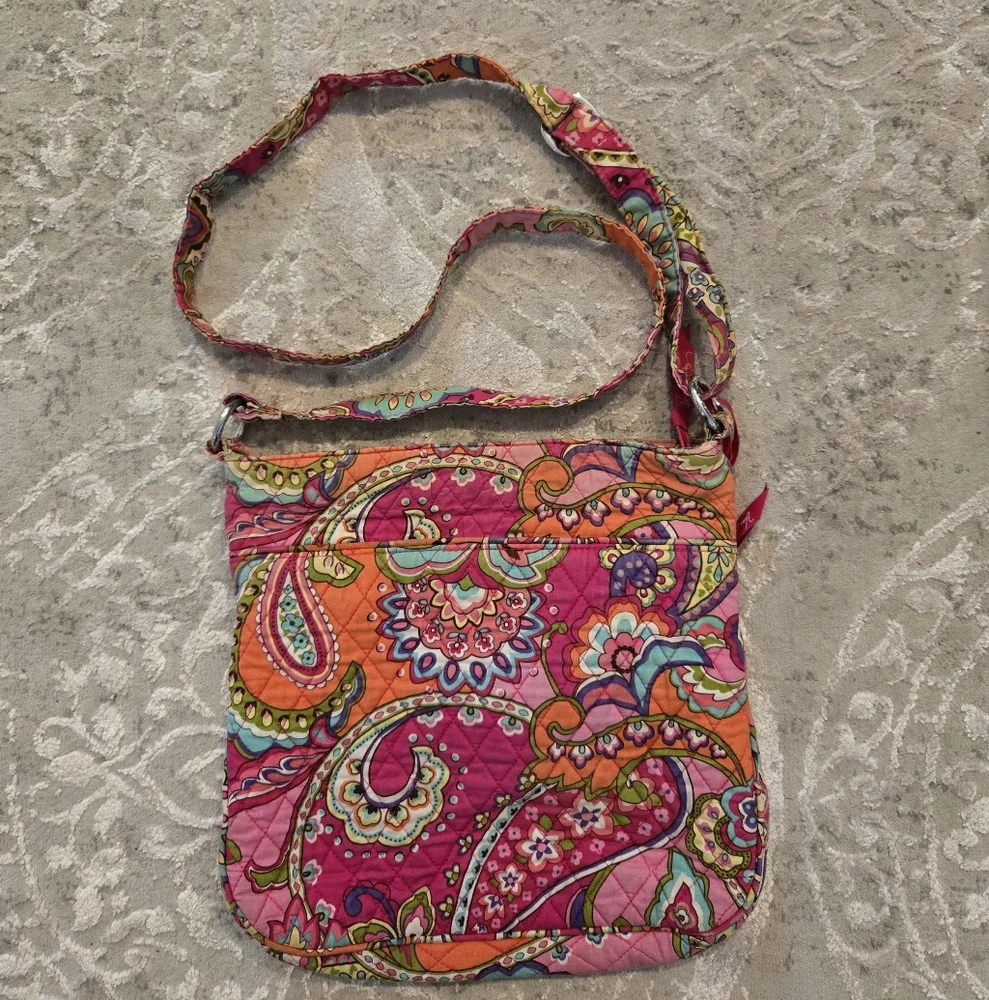 Vera Bradley Floral Pink Crossbody Bag
